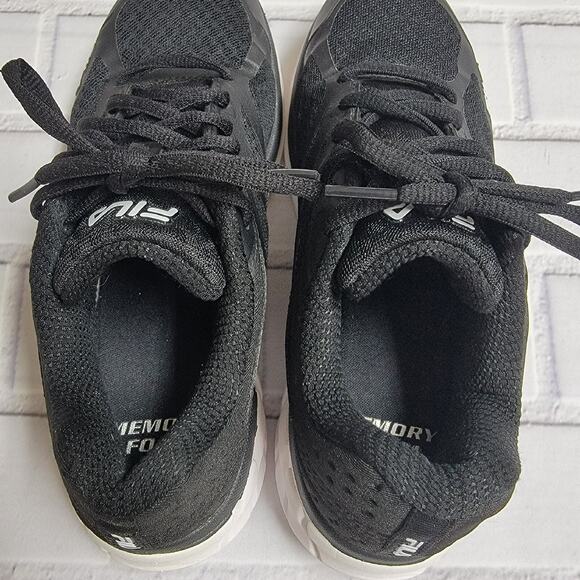Fila Memory Speedstride 4 5RM00928-013 Running Sneakers Black Women's Size 6 - Picture 5 of 7